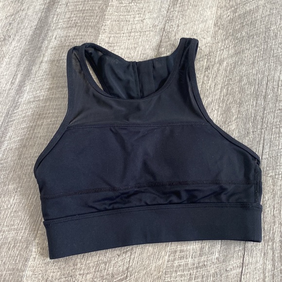 ZYIA ACTIVE black sports bra XS “one more rep” ZYIA black top - Picture 4 of 8